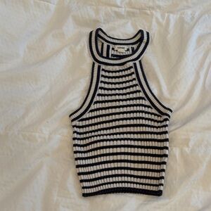 Garage Black and White Striped Camisole